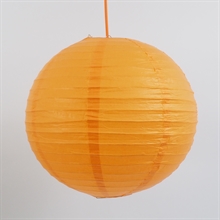 Rispapir lampeskærm 40 cm. Orange